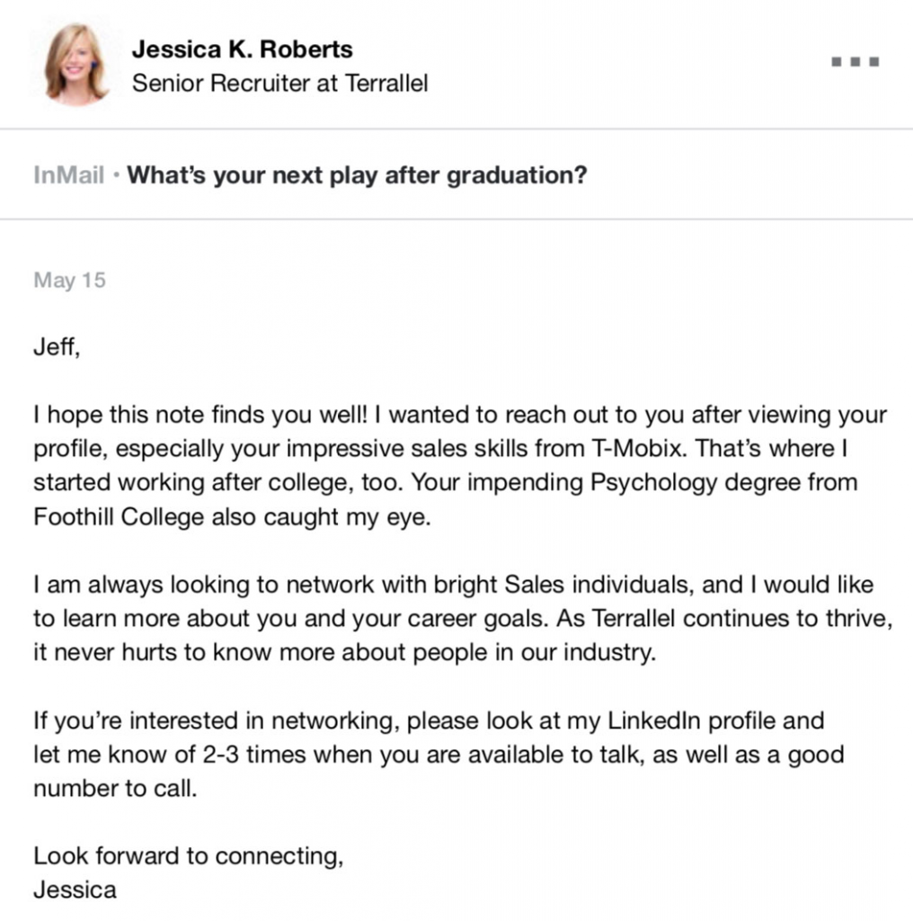 how-to-write-inmail-messages-to-recruiters-on-linkedin-samples