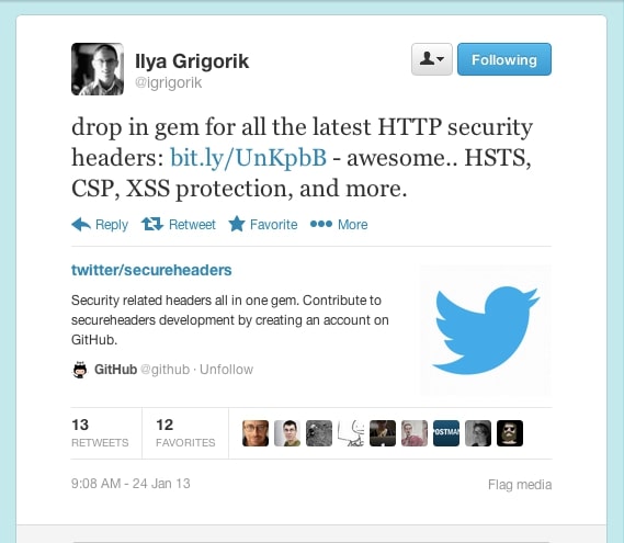 Twitter card