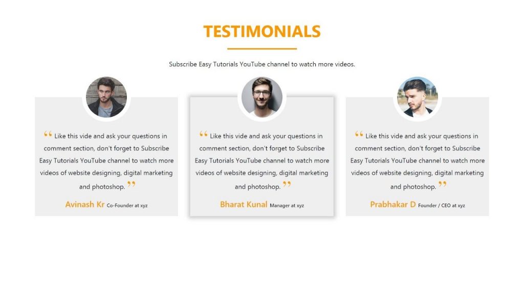 Testimonials
